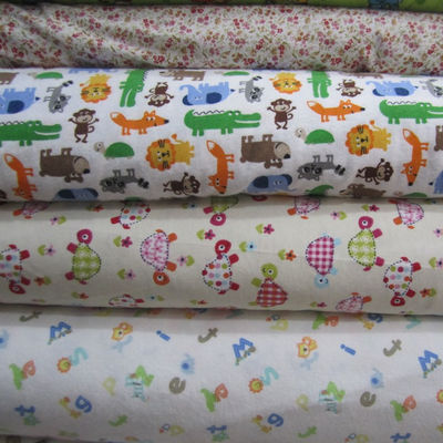 品質  Tear-Resistant Soft Cotton Fabric 100%Cotton Flannel Fabric For Baby Bedding Sets / Blanket / Home Textile 工場